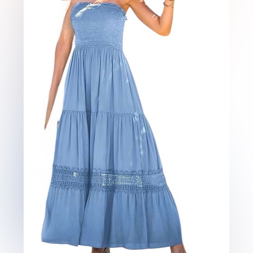 Cupshe Celestial Sky Blue Maxi Dress